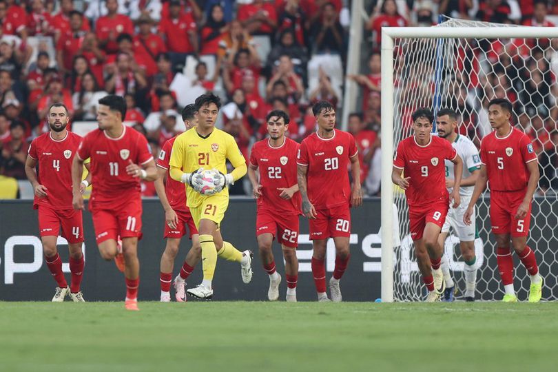 Timnas Indonesia dalam laga Kualifikasi Piala Dunia 2026 versus Irak di Stadion Utama Gelora Bung Karno, Kamis (6/6/2024)